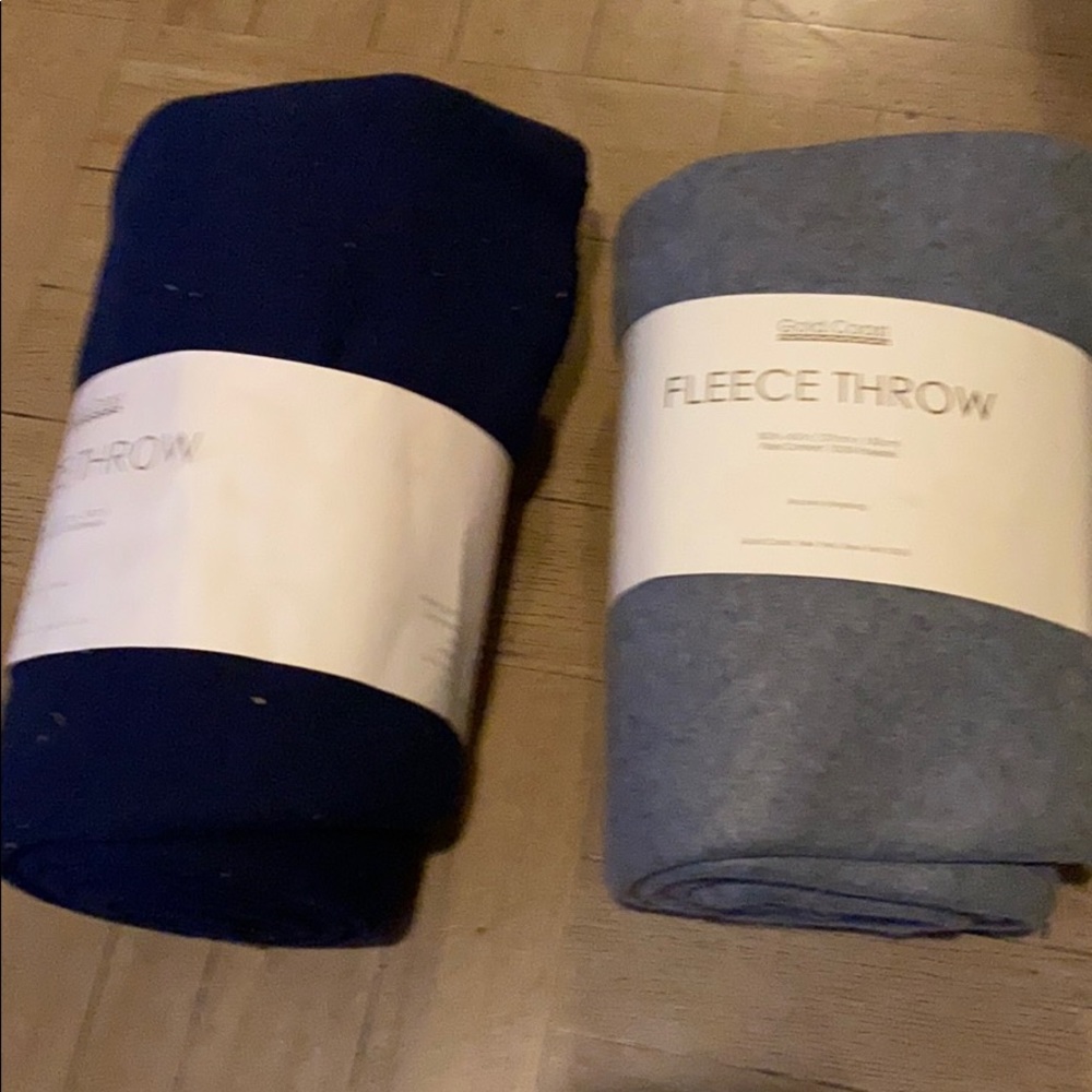 Fleece throws $8 for both
